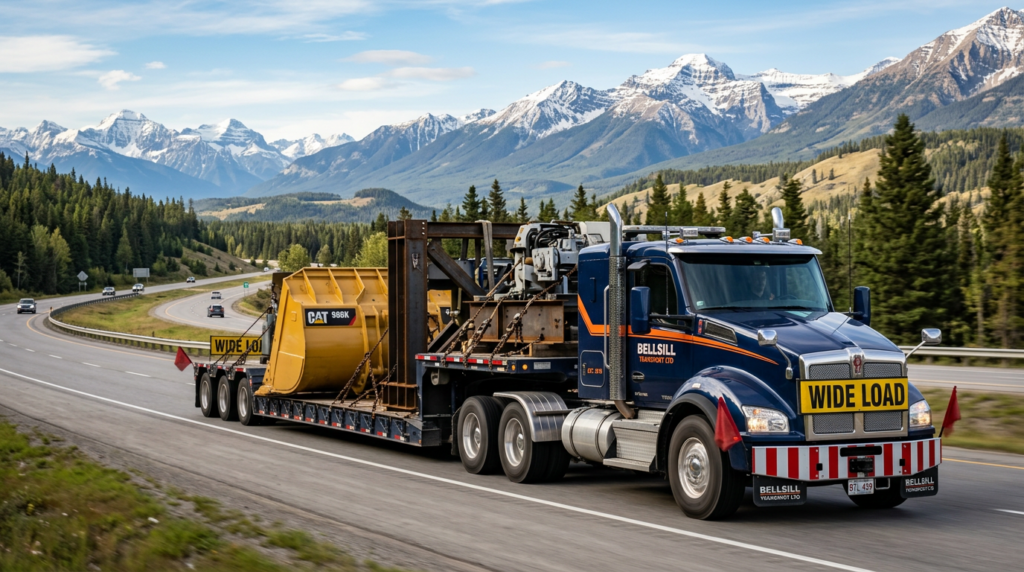 BellSill_Transport Flat Bed Trucking Delivery Services Edmonton